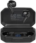 Kr&uuml;ger&Matz Kopfh&ouml;rer M6 mit Powerbank, Kopfh&ouml;rer In-Ear, KMPM6-B, schwarz