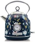 Laura Ashley Elveden Navy Kabelloser Elektrischer Wasserkocher von VQ.