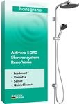 hansgrohe Activera S Duschsystem ohne Armatur, Chrom | Regendusche mit...