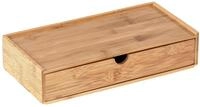 WENKO Bambus Box Terra mit Schublade, Versteckte Aufbewahrung von kleinen Utensilien,