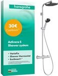 hansgrohe Activera S - wassersparendes Duschsystem (EcoSmart+) mit Thermostat,