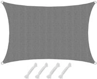 AMANKA 90% UV Schutz: Sonnensegel Rechteckig 1x2m - Wasserdurchl&auml;ssig &...