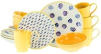CreaTable, 24176, Serie Maisie, 16-teiliges Geschirrset f&uuml;r 4 Personen,...