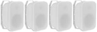 McGrey OLS-651WH Outdoor-Lautsprecher 4X Set - Zwei-Wege-System - IP56 - F&uuml;r