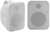 Pronomic Paar OLS-5 WH DJ PA Outdoor-Lautsprecher f&uuml;r Garten, Terrasse, Restaurant
