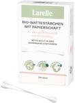 Larelle Bio Wattest&auml;bchen 200 St&uuml;ck mit Papierschaft, GOTS Ecocert, Perfekt f&uuml;r