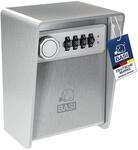 BASI | Schl&uuml;sselsafe mit Zahlenschloss | 3 mm starkes Edelstahl | 4-stelliger