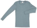 Engel Natur, Herren Shirt Langarm Unterhemd 70% kbT-Merinowolle 30% Seide Wolle
