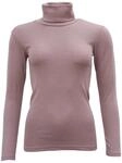 Engel, Damen Rollkragen Pullover, 70% Wolle (kbT), 30% Seide (DustyRose, 34-36)
