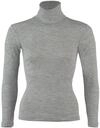 Engel, Damen Rollkragen Pullover, 70% Wolle (kbT), 30% Seide (42-44, Hellgrau