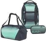 Satch Pack Schulrucksack Set 3tlg. inkl. Schlamperbox und Sporttasche (Gradient Mint)
