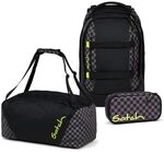 Satch Pack Schulrucksack Set 3tlg. inkl. Schlamperbox und Sporttasche (Dark Skate)