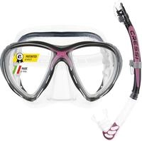 CRESSI Combo Big Eyes+Alpha UD Black/Pink - Kombo Set Maske Big Eyes Evo und