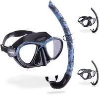 Cressi Metis & Corsica - Camouflage-Kombi-Set zum Angeln und Freitauchen, Metis-Maske