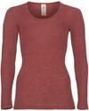 Engel Natur, Damen Unterhemd Langarm, 70% Wolle (kbT), 30% Seide