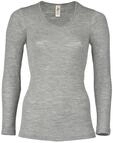 Engel Natur, Damen Unterhemd Langarm, 70% Wolle (kbT), 30% Seide