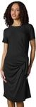 Ragwear Damen kurzes Sommerkleid Kurzarm Minikleid mit seitlichem Bindeband Knotta