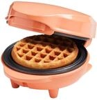 Bestron Mini-Waffeleisen f&uuml;r klassische Waffeln 10cm, kleiner Waffelmaker inkl.