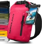 Nordlight Dry Bag wasserdichte Tasche mit Handyh&uuml;lle + Roll-Top, Schultergurt 