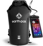 Earth Pak &ndash; Wasserdichter Packsack mit Schultergurt und wasserfester Handyh&uuml;lle