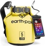 Earth Pak &ndash; Wasserdichter Packsack mit Schultergurt und wasserfester Handyh&uuml;lle