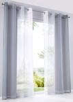Gardinen 2er Pack Farbverlauf Grau HxB 225x140 cm &Ouml;sen &raquo;Modena&laquo;