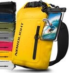 Nordlight Dry Bag wasserdichte Tasche mit Handyh&uuml;lle + Roll-Top, Schultergurt 