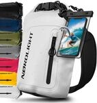 Nordlight Dry Bag wasserdichte Tasche mit Handyh&uuml;lle + Roll-Top, Schultergurt 