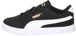 PUMA Club II PS Sneaker, Black White Gold, 34.5 EU