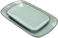 Ritzenhoff & Breker Servierplatten-Set Casa, 2-teilg, 24x15,5 cm und 33x20 cm, Blau