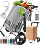 KESSER&reg; Einkaufstrolley klappbar mit 56L Kapazit&auml;t und belastbar bis 50kg | 3in1