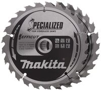Makita EFFICUT S&auml;gebl&auml;tter B-62985-2 &ndash; Holz, &Oslash; 165 &times; &Oslash; Innen 20 &times; 1,4...
