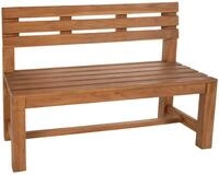 CLP Teakbank Augusta I Wetterfeste Holzbank mit R&uuml;ckenlehne I Stabile...