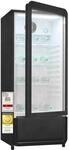 Exquisit 200 l Getr&auml;nkek&uuml;hlschrank mit Glast&uuml;r - Umluft & LED - Schwarz |...