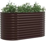 vidaXL Hochbeet Braun 160 x 80 x 81 cm Stahl