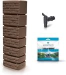 Regentonne eckig Regenwassertank Colonna 350 Liter braun aus UV- und