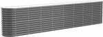 vidaXL Hochbeet Verzinkter Stahl 332x40x68 cm Anthrazit