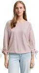 Loose Fit Longsleeve mit Streifen & Raffarm