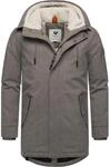 Ragwear Herren warme wasserdichte und atmungsaktive Winterjacke lang Mr Smithem