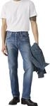 Levi's Herren Jeanshose 501 Original mit Knopfleiste, Straight Fit, Blau (The