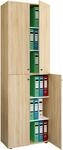 VCM B&uuml;roschrank mit 6 F&auml;chern | moderner Aktenschrank mit Dreht&uuml;ren | Ma&szlig;e...