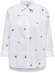 ONLY Damen Onlnew Lina Grace Ls Emb Shirt Noos WVN Knopfverschluss Box Fit Hemd Mit
