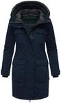 Navahoo Damen Winterjacke Jacke mit Kapuze Eissturm 14 Navy Gr. S