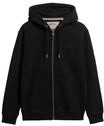 Superdry Herren Essential Logo Zip-Hoodie mit angerauter Innenseite Schwarz S