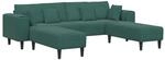 vidaXL Sofa 3 STK. Dunkelgr&uuml;n Samt
