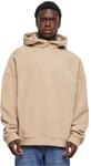 Urban Classics Herren Kapuzenpullover Oversized Polar Fleece Half Zip Hoody wetsand S