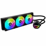 Wasserk&uuml;hlung 360 mm AIO, 250 W TDP, 3x120 mm ARGB PWM, Schwarz, AM5, 26 dB 