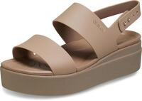 Crocs Herren Brooklyn Low Wedge Sandalen, Latte/Mushroom, 36/37 EU
