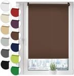 Verdunkelungsrollo Klemmfix ohne Bohren 115cm x 210cm Braun Verdunklungsrollo