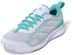 adidas Damen Avaflash Low Tennis Shoes, Cloud White/Silver Metallic/Flash Aqua, 38 EU